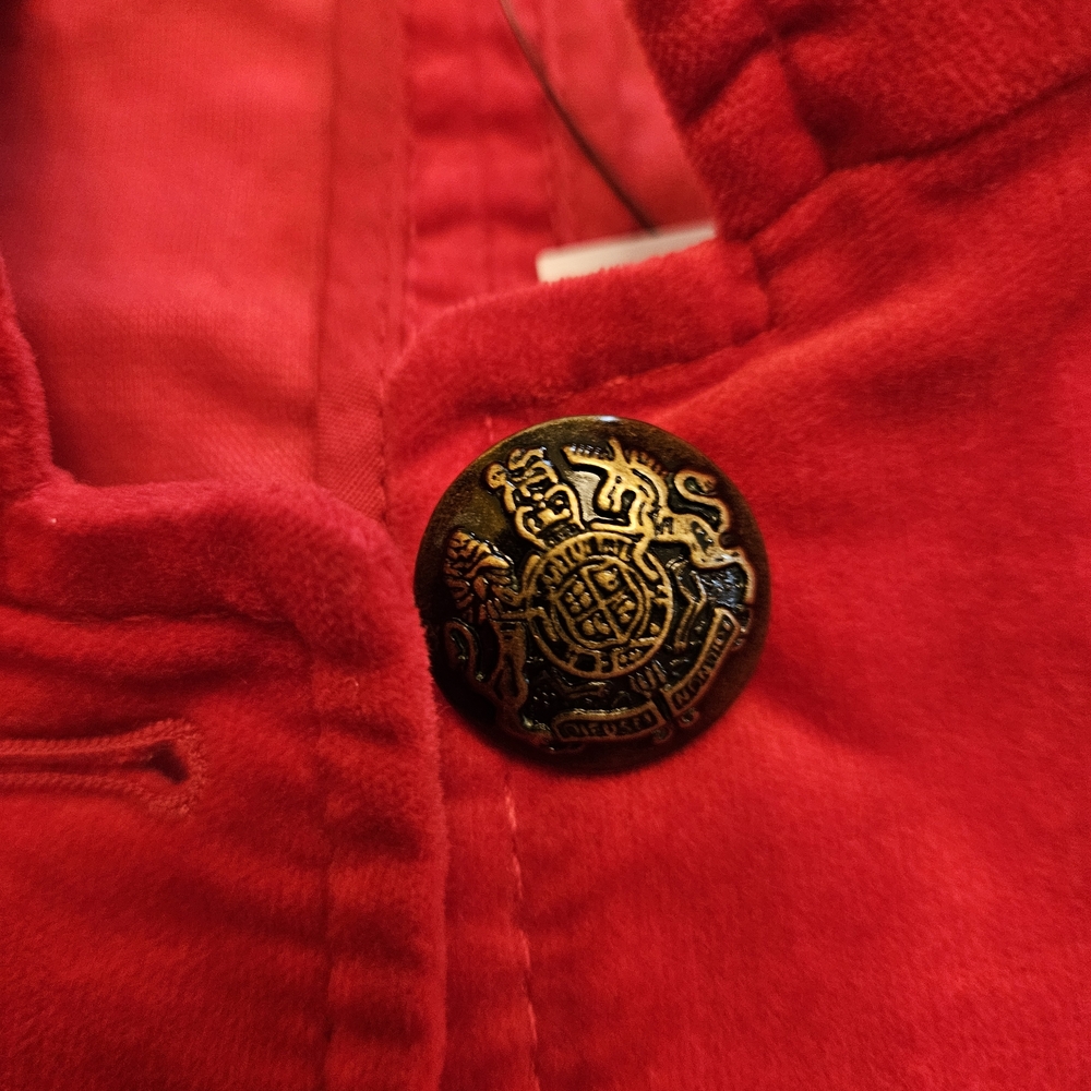 Talbots Red Military-Style Structured Jacket - Picture 2 of 4